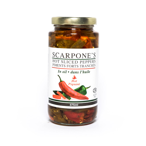 Scarpone’s Hot Sliced Peppers in Oil